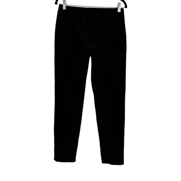 Eileen Fisher Black Pull On Stretch Straight Leg Pants Size Small Elastic Waist - Picture 6 of 8